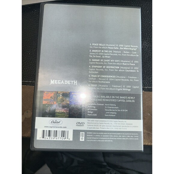 Megadeth - Video Hits (DVD, 2005) - Picture 3 of 3